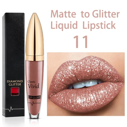 Diamond Lip Gloss Matte To Glitter Liquid Lipstick Waterproof