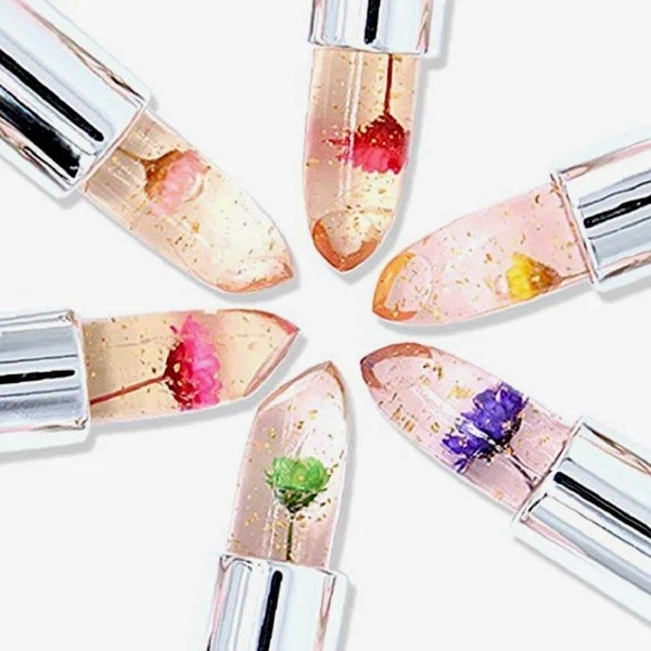 Crystal Jelly Flower Color Changing  Lipstick