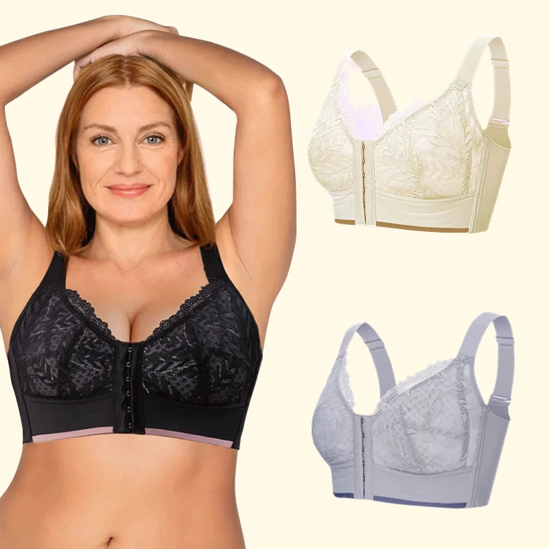 Front Closure Wireless Support Bra