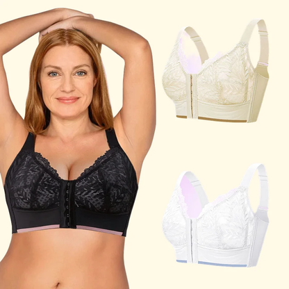 Front Closure Wireless Support Bra