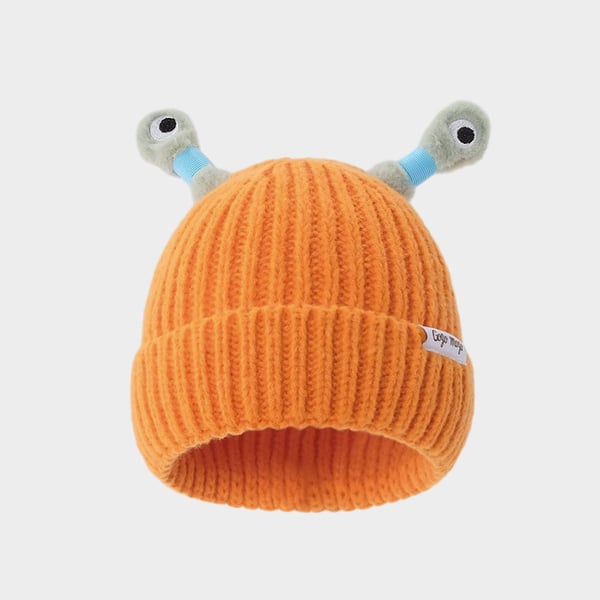 🔥VENTA CALIENTE - 49% DE DESCUENTO🔥Gorro de punto de pequeño monstruo brillante y lindo para padres e hijos de invierno