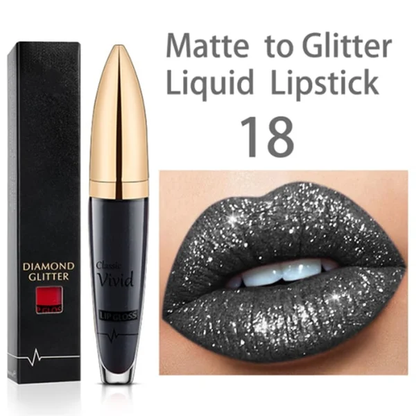 Diamond Lip Gloss Matte To Glitter Liquid Lipstick Waterproof