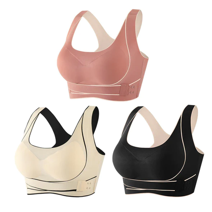 Shockproof push up sports bra