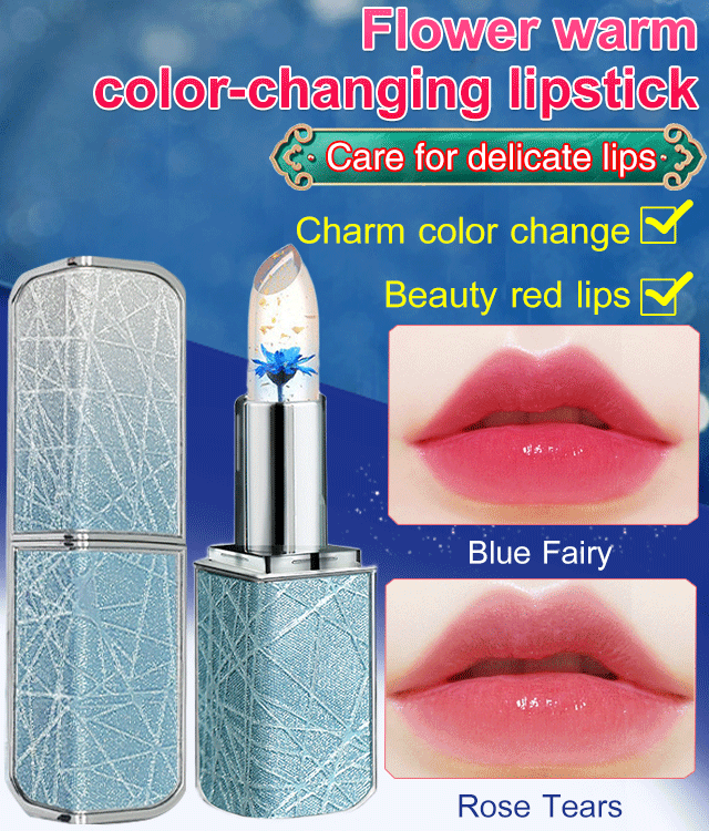 flower temperature color changing lipstick