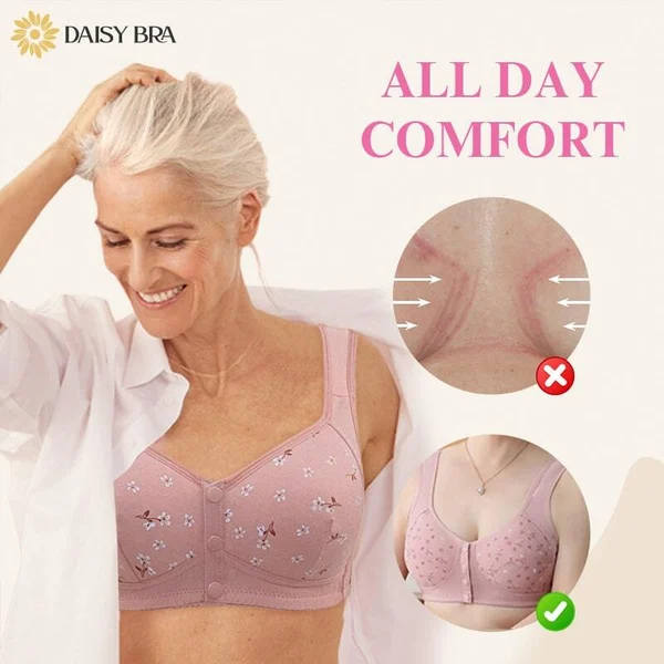 Daisy Bra - LAST DAY SALE BUY 1 GET 2 FREE(Please add 3 pcs to cart) - Comfortable & Convenient Front Button Bra