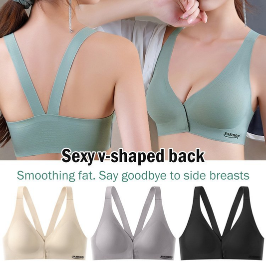 2023 New Front Buckle Wireless Bra