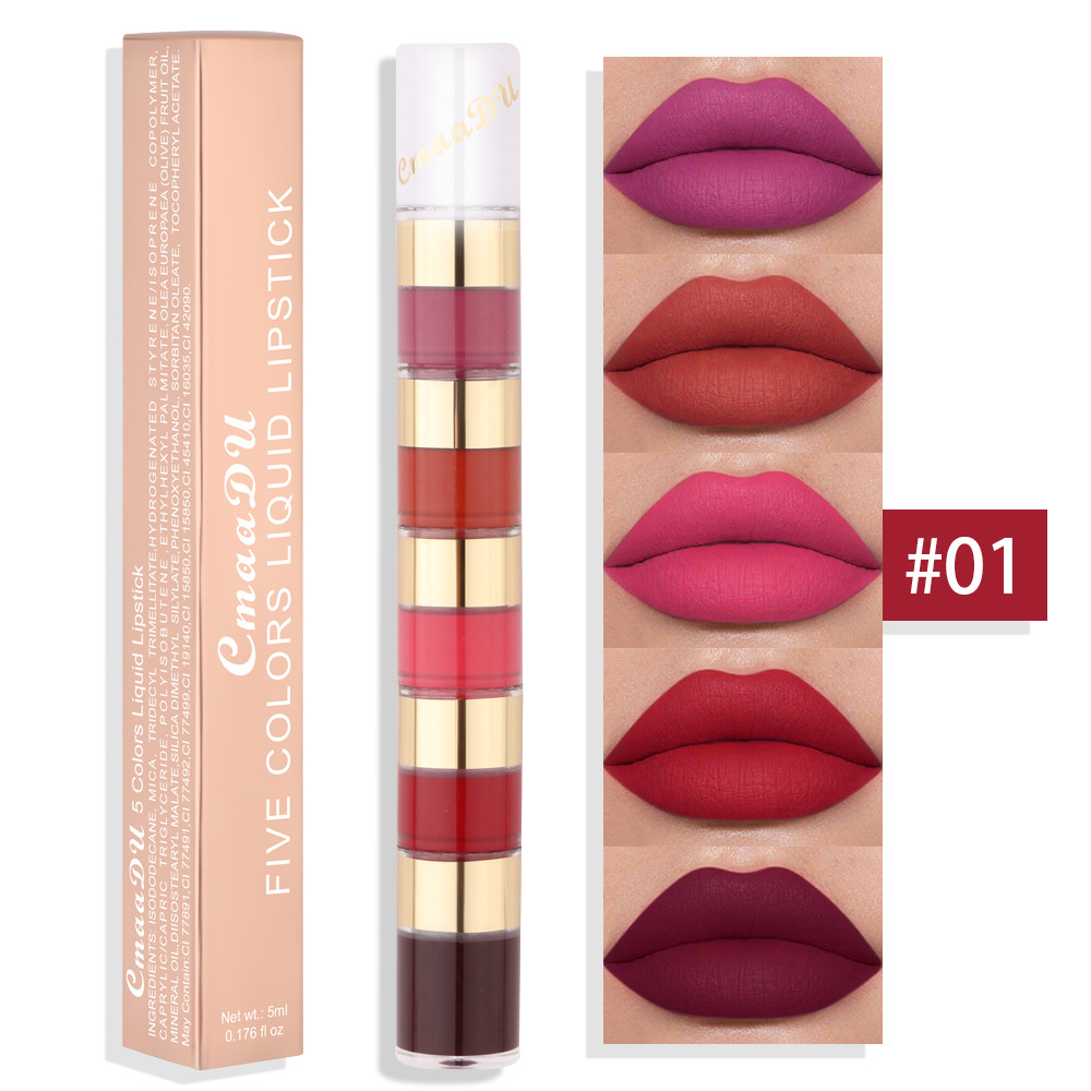 5 in 1 Matte Lipstick Set