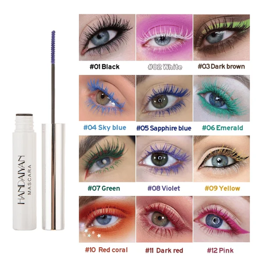 12 Colors Colorful Mascara