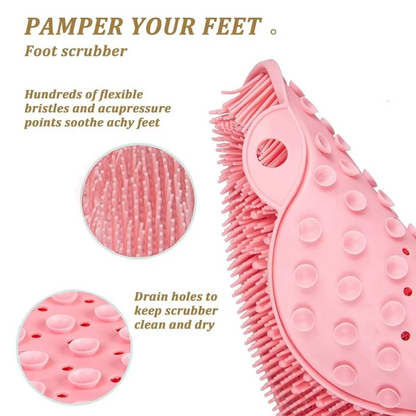 Summer Hot Sale-Shower Foot & Back Scrubber Massage Pad