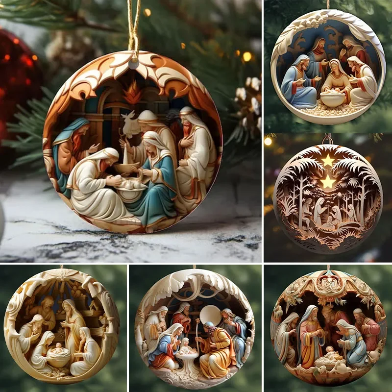 🔥Today's discount 45% off 🔥— Handmade Nativity Christmas ornament