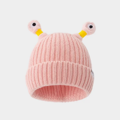 🔥VENTA CALIENTE - 49% DE DESCUENTO🔥Gorro de punto de pequeño monstruo brillante y lindo para padres e hijos de invierno