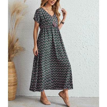 🌸VENTE CHAUDE 2023 - 49% DE RÉDUCTION🌸NOUVELLE Robe vintage à col en V 2023