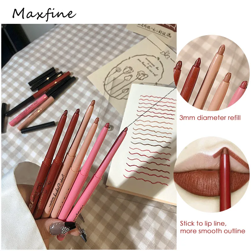 18 color non stick cup waterproof moisturizing long lasting lip liner