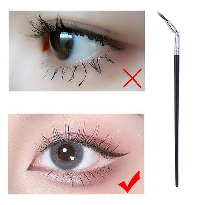 Angled Fan shaped Eyelash Brush