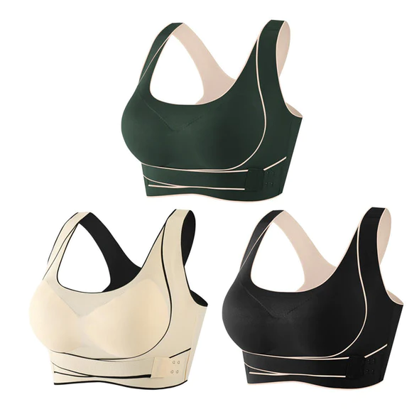 Shockproof push up sports bra