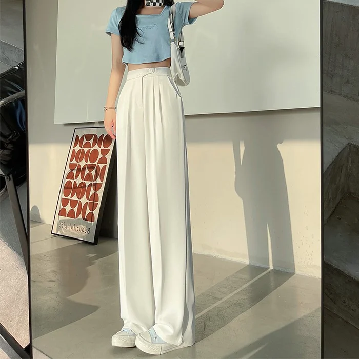 🔥 ComfiChic - Elastic Waist Wide Leg Casual Pants  (Buy 2 Free Shipping)