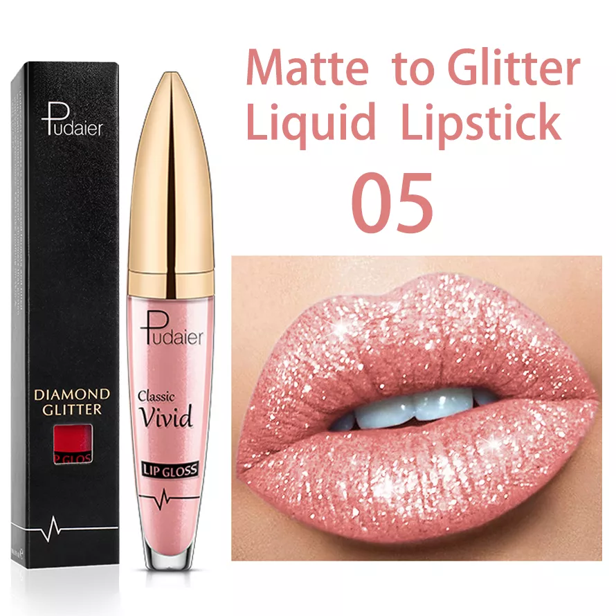 Diamond Lip Gloss Matte To Glitter Liquid Lipstick Waterproof