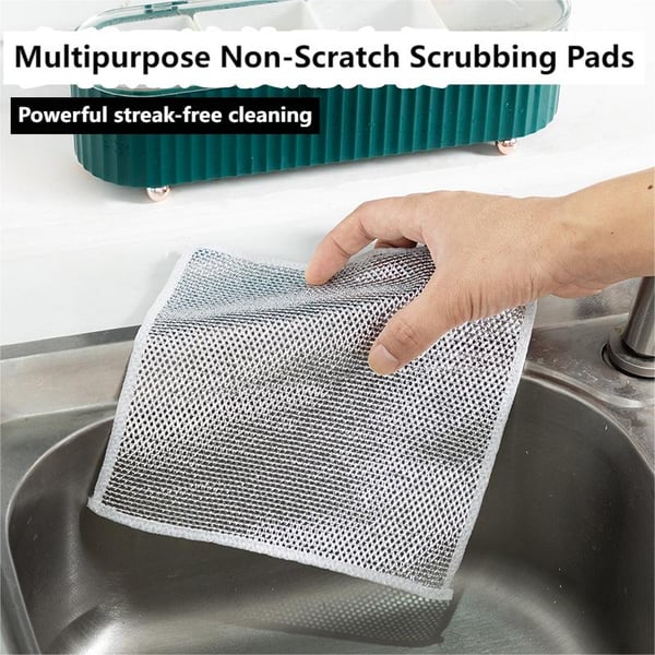 Multipurpose Wire Dishwashing Rags for Wet and Dry