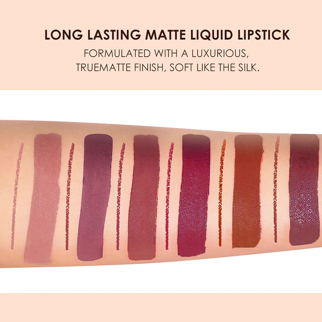 Matte Liquid Lipstick Lip Liner Pens