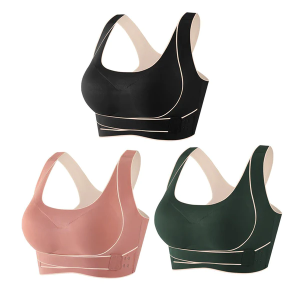 Shockproof push up sports bra