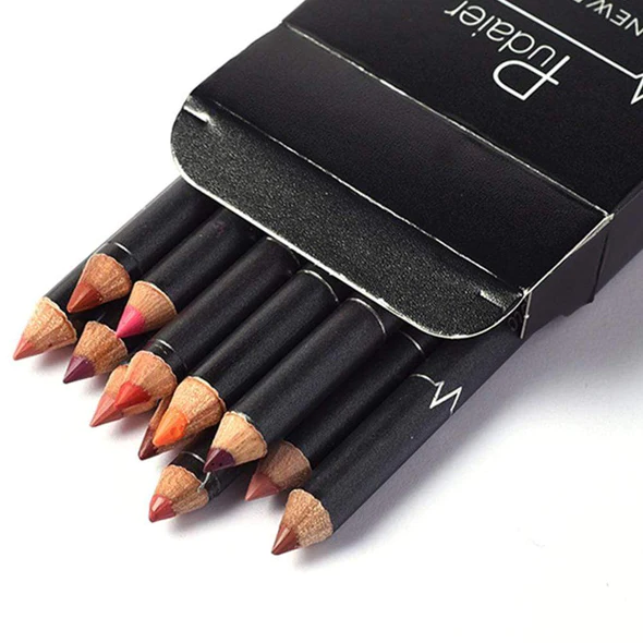 12 Colors Lip Liner Pencil Waterproof Non Marking