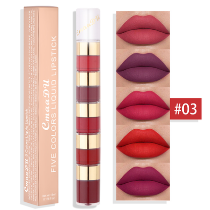 5 in 1 Matte Lipstick Set