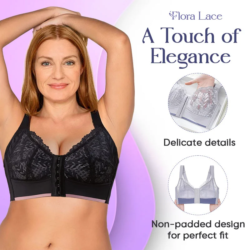 Front Closure Wireless Support Bra