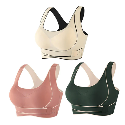 Shockproof push up sports bra