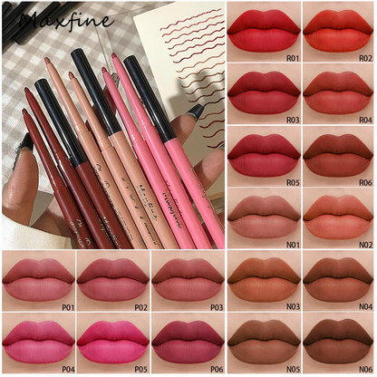 18 color non stick cup waterproof moisturizing long lasting lip liner