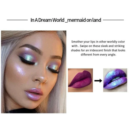 Mermaid Colorful Long Lasting Shiny Color Pearl Shimmer Lipstick