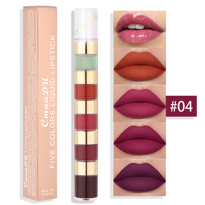 5 in 1 Matte Lipstick Set