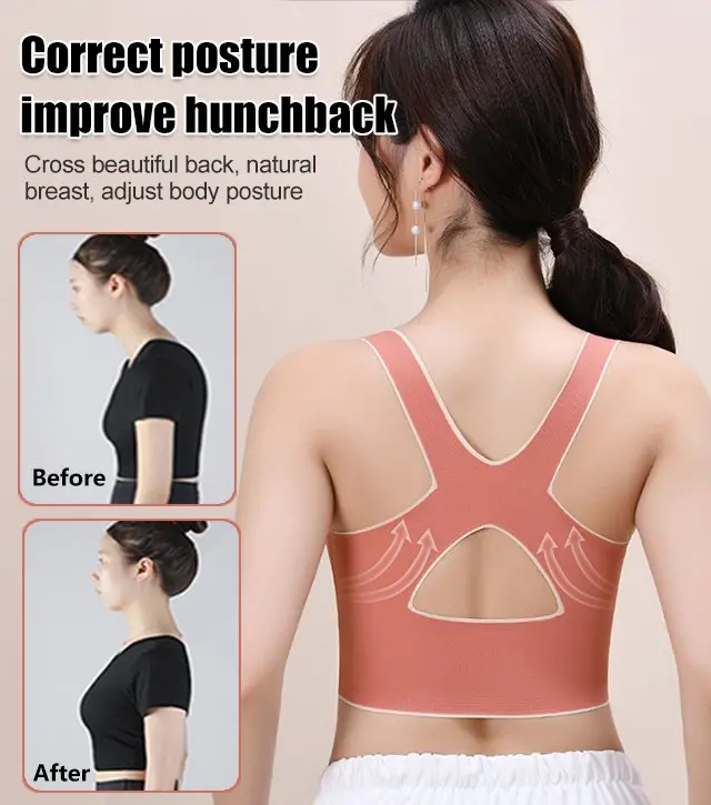 Shockproof push up sports bra