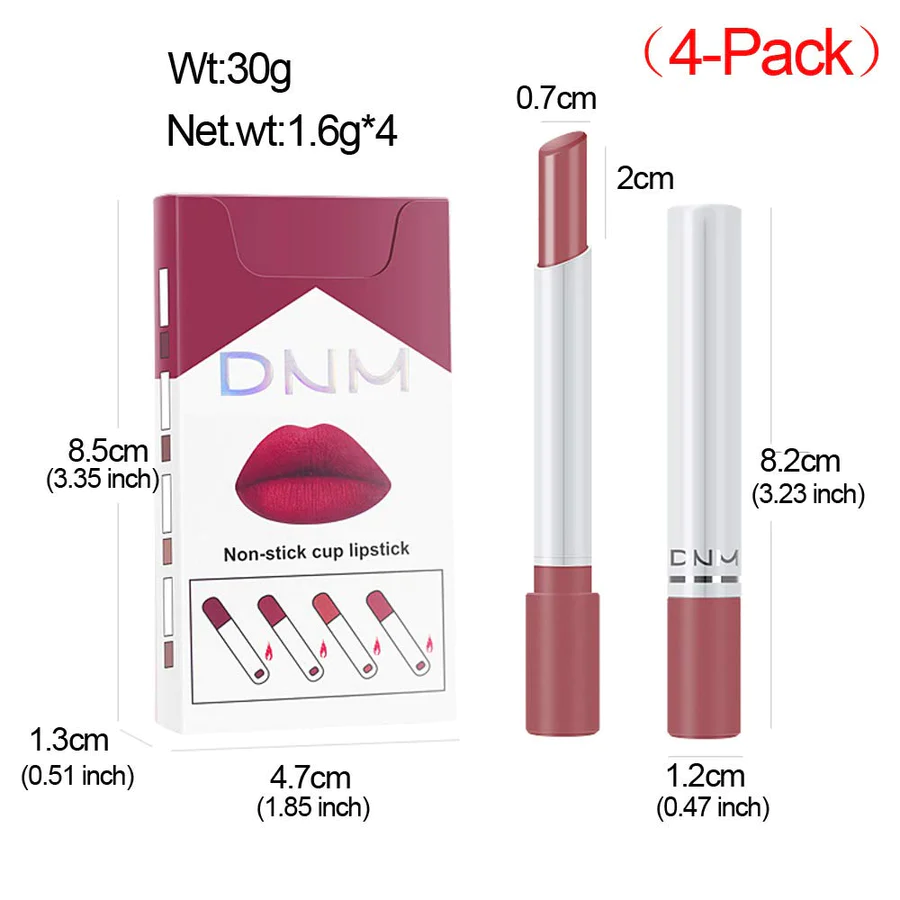 4PCS E PIPE COLOR CHANGING CIGARETTE LIPSTICK SET