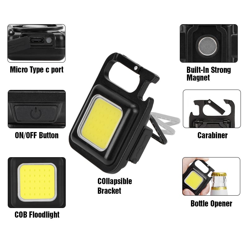 👍BUY 2 GET 1 FREE-✨Cob Keychain Work Light