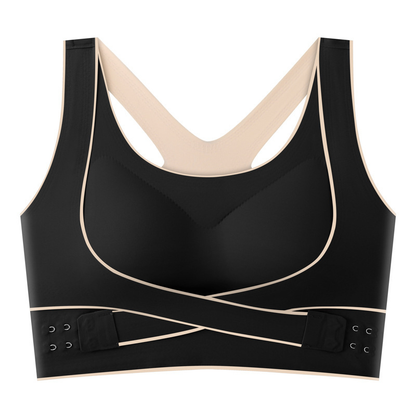 Shockproof push up sports bra