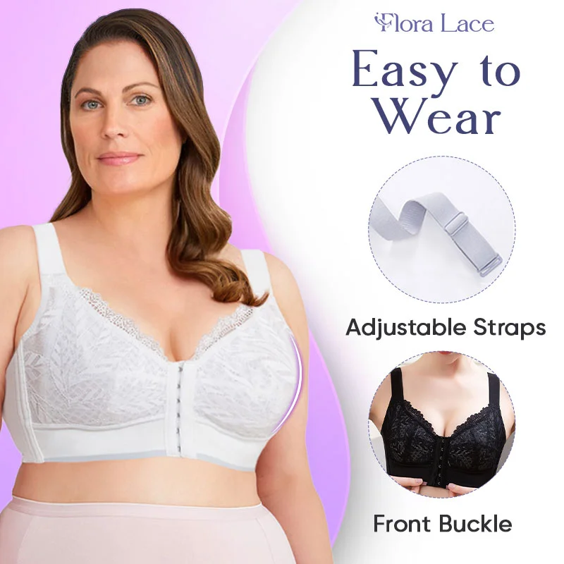 Front Closure Wireless Support Bra