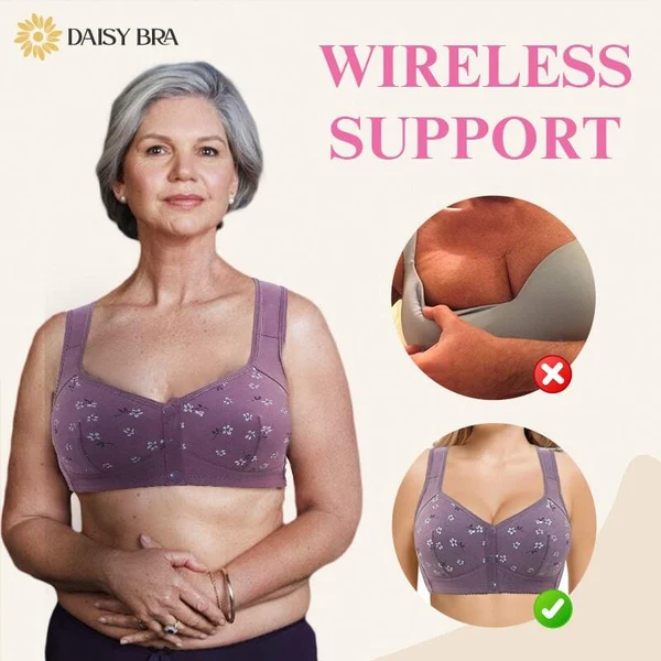 Daisy Bra - LAST DAY SALE BUY 1 GET 2 FREE(Please add 3 pcs to cart) - Comfortable & Convenient Front Button Bra