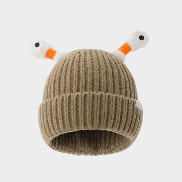 🔥VENTA CALIENTE - 49% DE DESCUENTO🔥Gorro de punto de pequeño monstruo brillante y lindo para padres e hijos de invierno