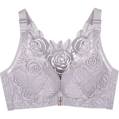 FITME ROSE EMBROIDERY FRONT CLOSURE WIREFREE BRA