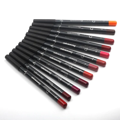 12 Colors Lip Liner Pencil Waterproof Non Marking