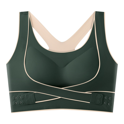 Shockproof push up sports bra