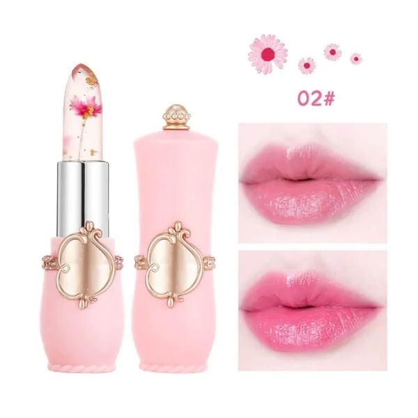 Lápiz labial que cambia de color Crystal Jelly Flower