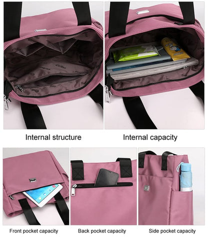 ⏰Hot Sale-49% OFF🔥2023 Large Capacity Waterproof Multi Pocket Nylon Shoulder Bag👜