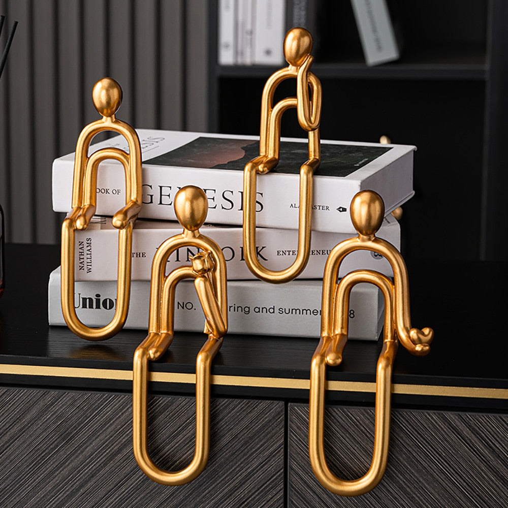 Abstract Paper Clip Decor