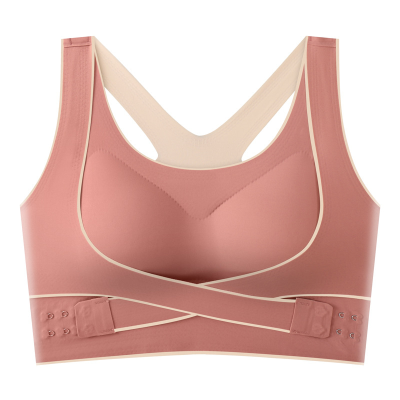 Shockproof push up sports bra