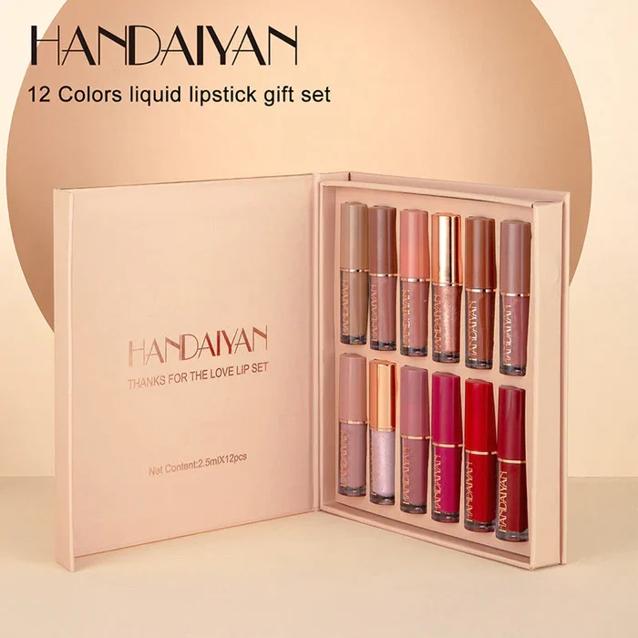 12 Color Liquid Lipstick Set