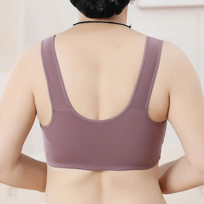 Womens Cotton Front Buckle Bra