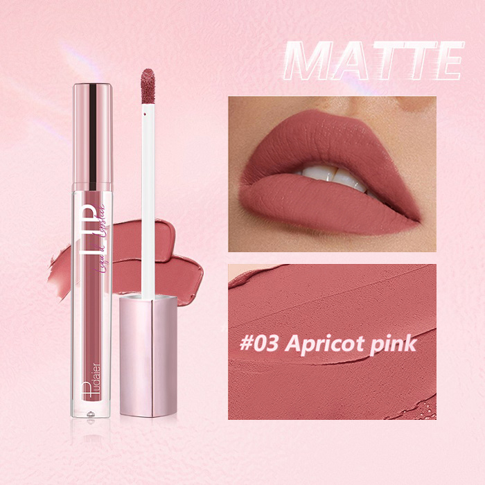 12 Color New Matte Fine Glitter Lip Gloss Cream Waterproof