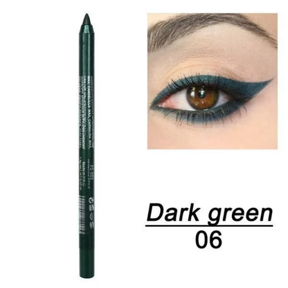 Long lasting colored eyeliner