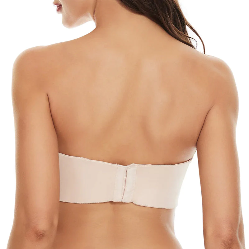 Soutien-gorge bandeau antidérapant à maintien intégral